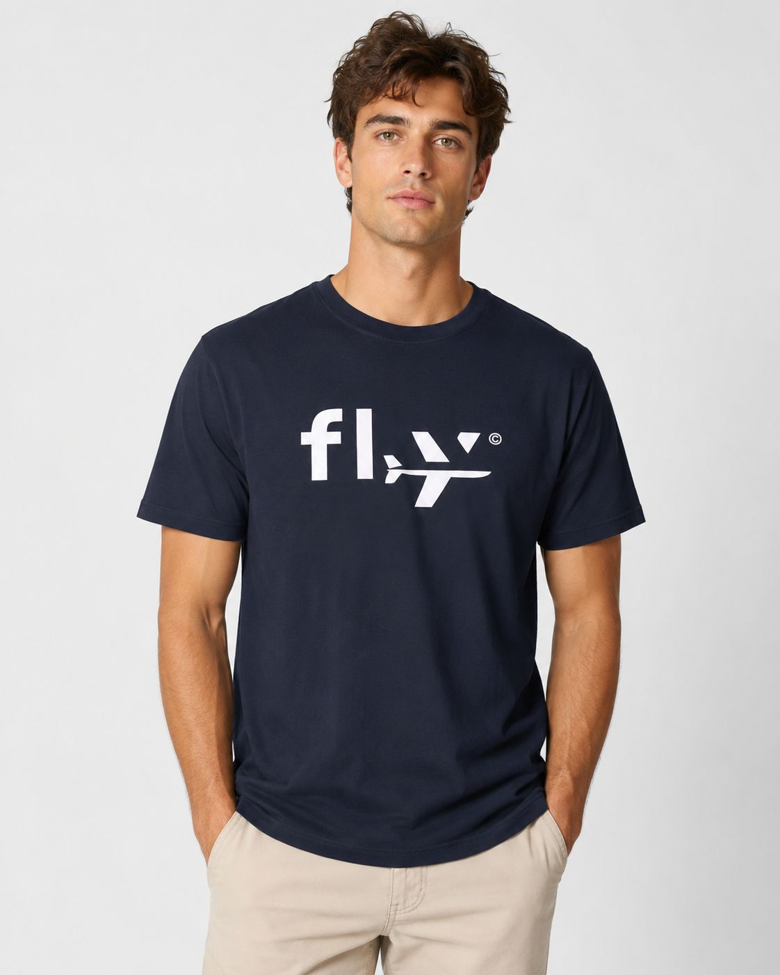 Fly Tee — Navy Blue